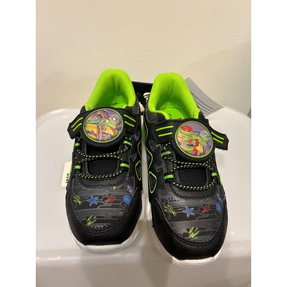 NWT Teenage Mutant Ninja Turtles TMNT Kids Light Up Sneakers Shoes - Kids 12 - Picture 8 of 10